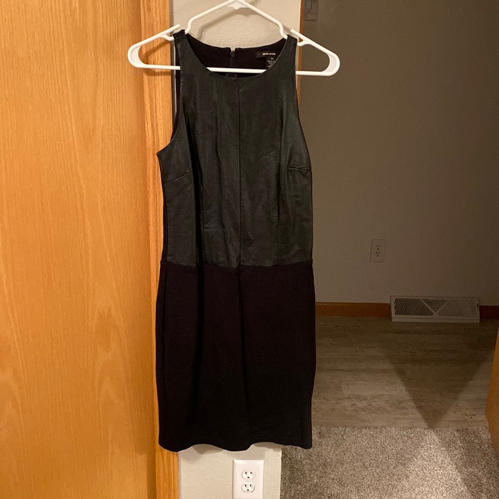Womens faux leather dress